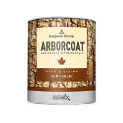 Benjamin Moore Arborcoat Semi-Solid Flat White Base Acrylic Latex Deck and Siding Stain 1 pt