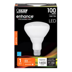 Feit LED Dimmable BR30 E26 (Medium) LED Bulb Soft White 100 Watt Equivalence 1 pk