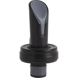 Trudeau Black Stainless Steel Wine Stopper