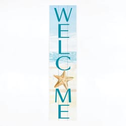P Graham Dunn Multicolored Wood 47 in. H X 10.5 in. L X 0.75 in. W Welcome Porch Sign