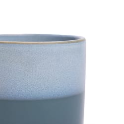 Chive Minute 3 in. D Ceramic Succulent Pot Blue Aqua