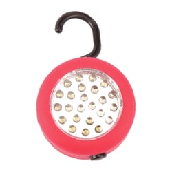 Home Plus Red Battery Powered LED Hanging Puck Light 1 pk