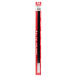 K&S 12 in. L X 0.5 in. W Mirror Stainless Steel Strip