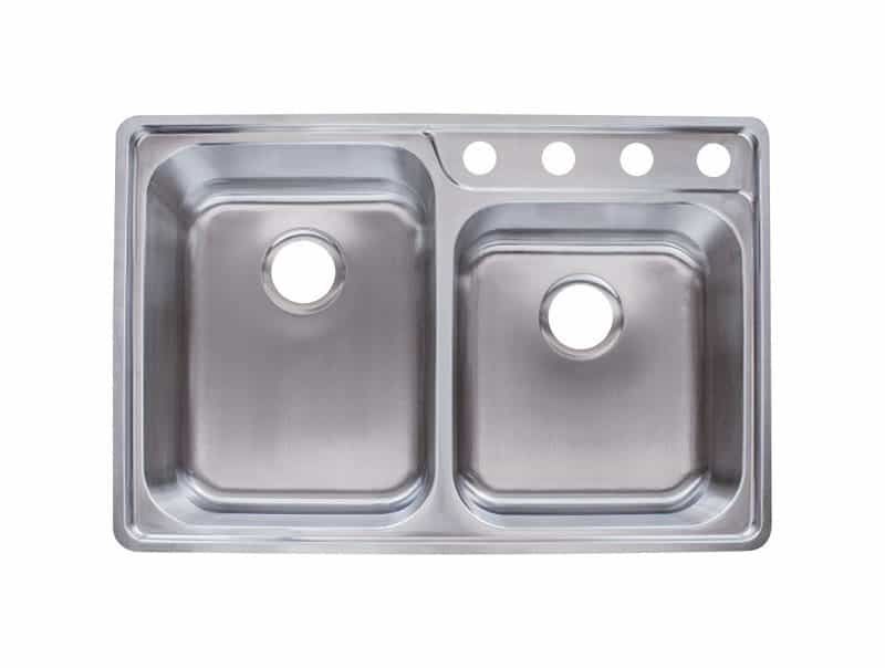 Franke Stainless Steel Top Mount 33 1 2 In W X 22 1 2 In L Two