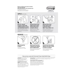 3M Command Medium Plastic Spring Clip 1.5 in. L 8 pk