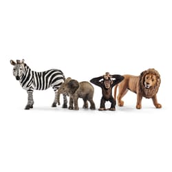 Schleich Wild Life Safari Collectable Animal Toys 4 pc