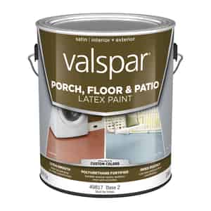 Valspar  Satin  Clear  Base 2  Latex  Porch & Floor Paint  1 gal. 
