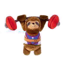 Pet Shop by Fringe Studio Multicolored Plush Hustle For That Muscle Dog Toy 1 pk