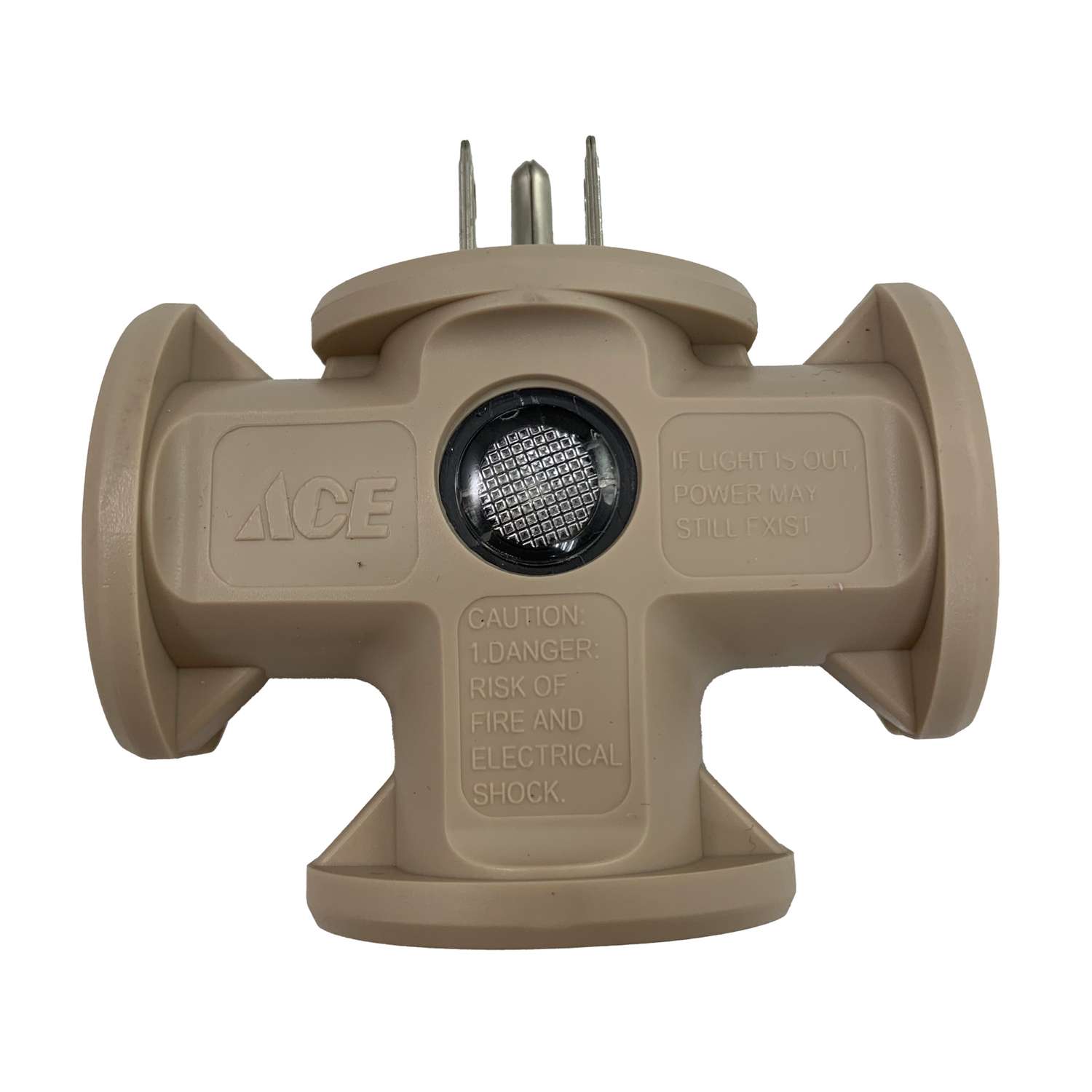 Ace Grounded 3 outlets Adapter 1 pk Ace Hardware