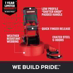 Craftsman We Build Pride 1 in. W X 12 ft. L Red Ratchet Strap 500 lb 6 pk