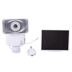 Maxsa Motion-Sensing Solar Powered LED White Security Light with Video Camera