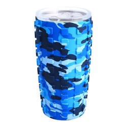 Pavilion Camo Community 20 oz Blue BPA Free Camouflage Travel Tumbler