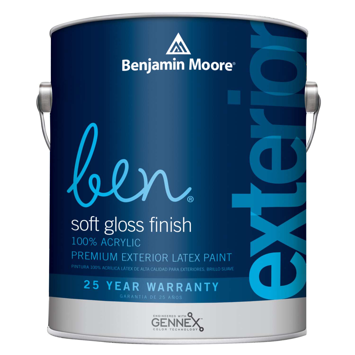 Benjamin Moore Ben Soft Gloss White Paint Exterior 1 gal Ace Hardware