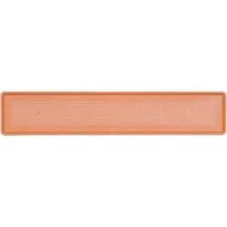 Novelty 1 in. H X 30 in. W X 7 in. D Plastic Countryside Flowerbox Tray Flower Box Tray Terracotta