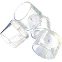 Ace Thermoplastic Ethylene Leg Tip Clear Round 3/4 in. W 4 pk