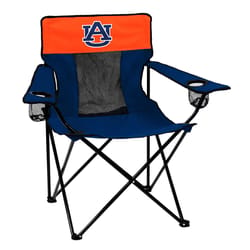 Logo Brands Elite Navy Blue Auburn Folding Chair