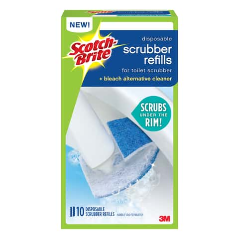 Shop Scotch-Brite Bathroom Cleaning Essentials: Grout/Scrub Brushes,  Squeegee, Tub/Tile Scrubber and Refills at