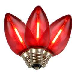 Holiday Bright Lights LED C7 Red 25 ct Replacement Christmas Light Bulbs