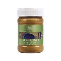Modern Masters Metallic Paint Collection Satin Brass Water-Based Metallic Paint 6 oz