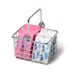 Spectrum Grid 3.25 in. L X 3.8 in. W X 2.5 in. H Silver Packet Basket