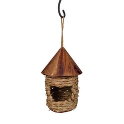 Songbird Essentials 7 in. H X 4 in. W X 4 in. L Natural Fiber Bird House