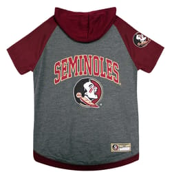 Pets First Team colors Florida State Seminoles Dog Hoodie Large