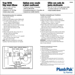 Plumb Pak 1-1/2 or 1-1/4 in. D Plastic S-Trap