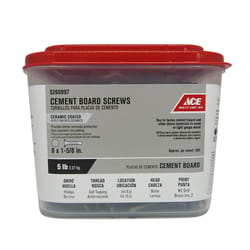 Ace No. 8 X 1-5/8 in. L Phillips Wafer Head Cement Board Screws 5 lb 695 pk