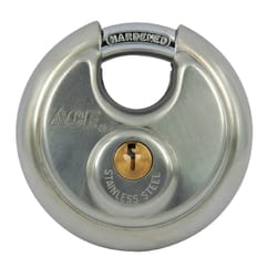 Ace 2-3/4 in. H X 2-3/4 in. W X 1-1/16 in. L Stainless Steel 4-Pin Cylinder Shrouded Padlock Keyed A