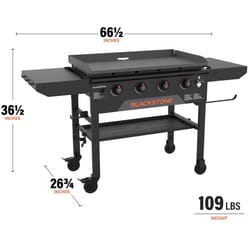 Blackstone 4 Burner Liquid Propane Outdoor Griddle Black