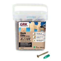 GRK Fasteners Deck Elite No. 9 X 1-5/8 in. L Star Star Head Deck Screws 540 pk
