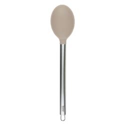 Tovolo Warm Gray Silicone/Stainless Steel Handled Mixing Spoon