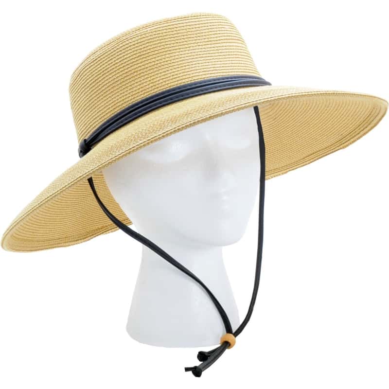 Sloggers Wide Brim Braided Hat, Light Brown, OS