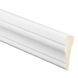 Inteplast Building Products 9/16 in. H X 2-1/8 in. W X 7 ft. L Prefinished White Polystyrene Casing