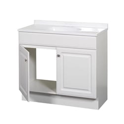 Zenna Home Single White Bathroom Vanity 36 in. W X 18 in. D X 35 in. H