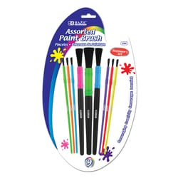 Bazic Products Round Artist Paint Brush Set