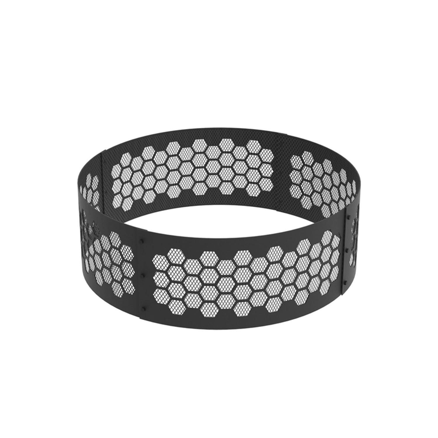 Blue Sky Outdoor Living 12 in. H X 36 in. W Steel Round Honeycomb Fire Ring For Wood Sansujyuku sansujyuku.com