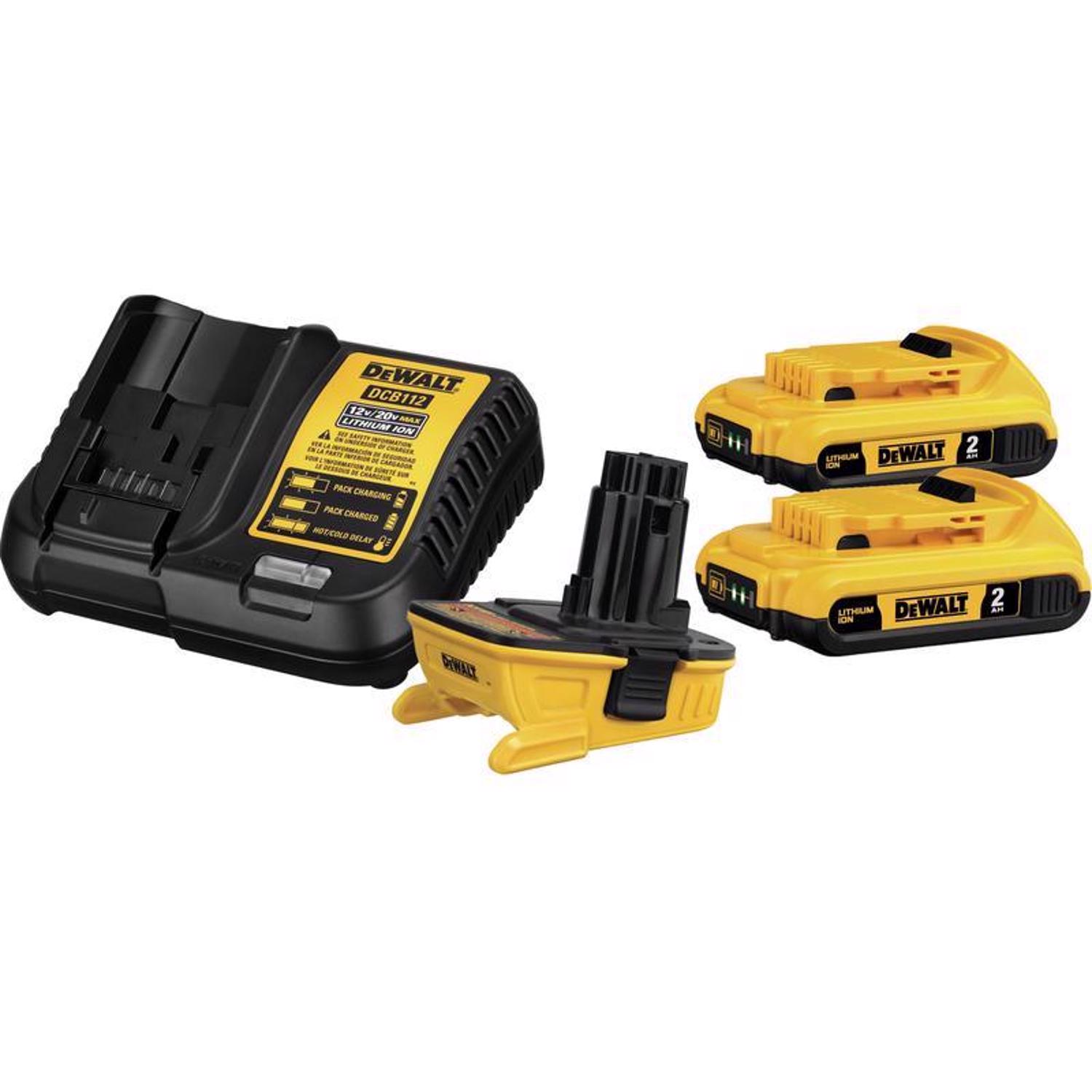 Photos - Battery Charger DeWALT 20V MAX DCA2203C Lithium-Ion Battery Adapter Kit 4 pc 