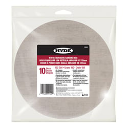 Hyde 9 in. L X 9 in. W Silicon Mineral 150 Grit Disc Sander
