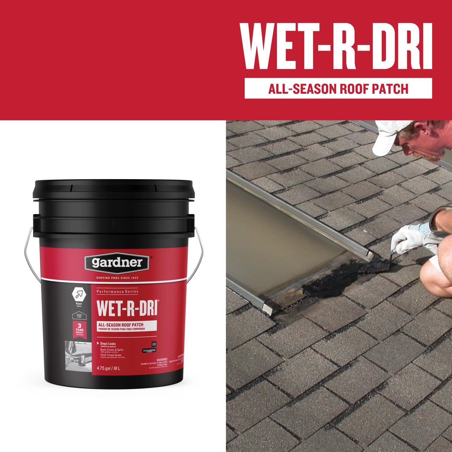 Gardner WET-R-DRI Gloss Black Patching Cement All-Weather
