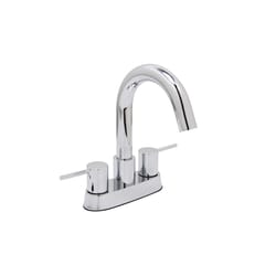 Huntington Brass Euro Chrome Contemporary Centerset Bathroom Sink Faucet 4 in.