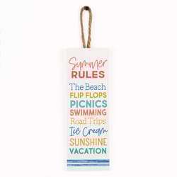P Graham Dunn 10 in. H X 3.5 in. L Multicolored Wood String Sign