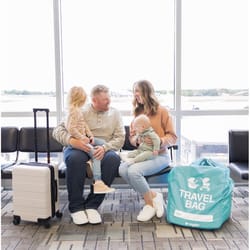 Regalo Baby Turquoise Travel Bag 16.5 in. H X 34.5 in. W