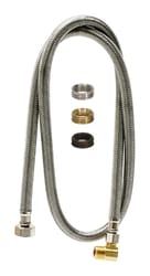 Fluidmaster 3/8 in. Compression X 1/2 in. D FIP 72 in. Stainless Steel Dishwasher Supply Line