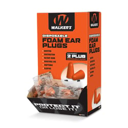 Walker's 32 dB Foam Earplugs Orange 100 pair