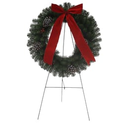 Holiday Bright Lights 30 in. D Memorial Christmas Wreath