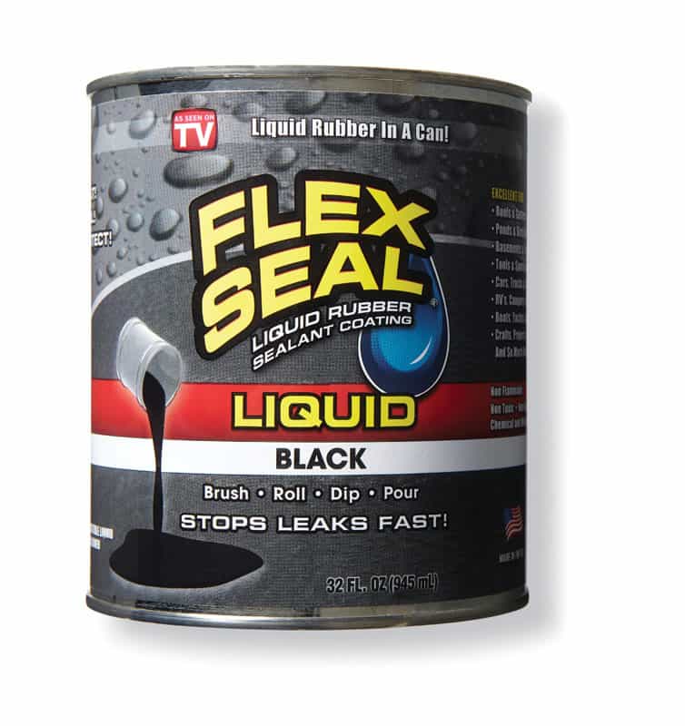 Flex Seal Satin Black Liquid Rubber Sealant Coating 1 qt