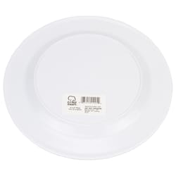 Chef Craft White with Green Plastic Plate