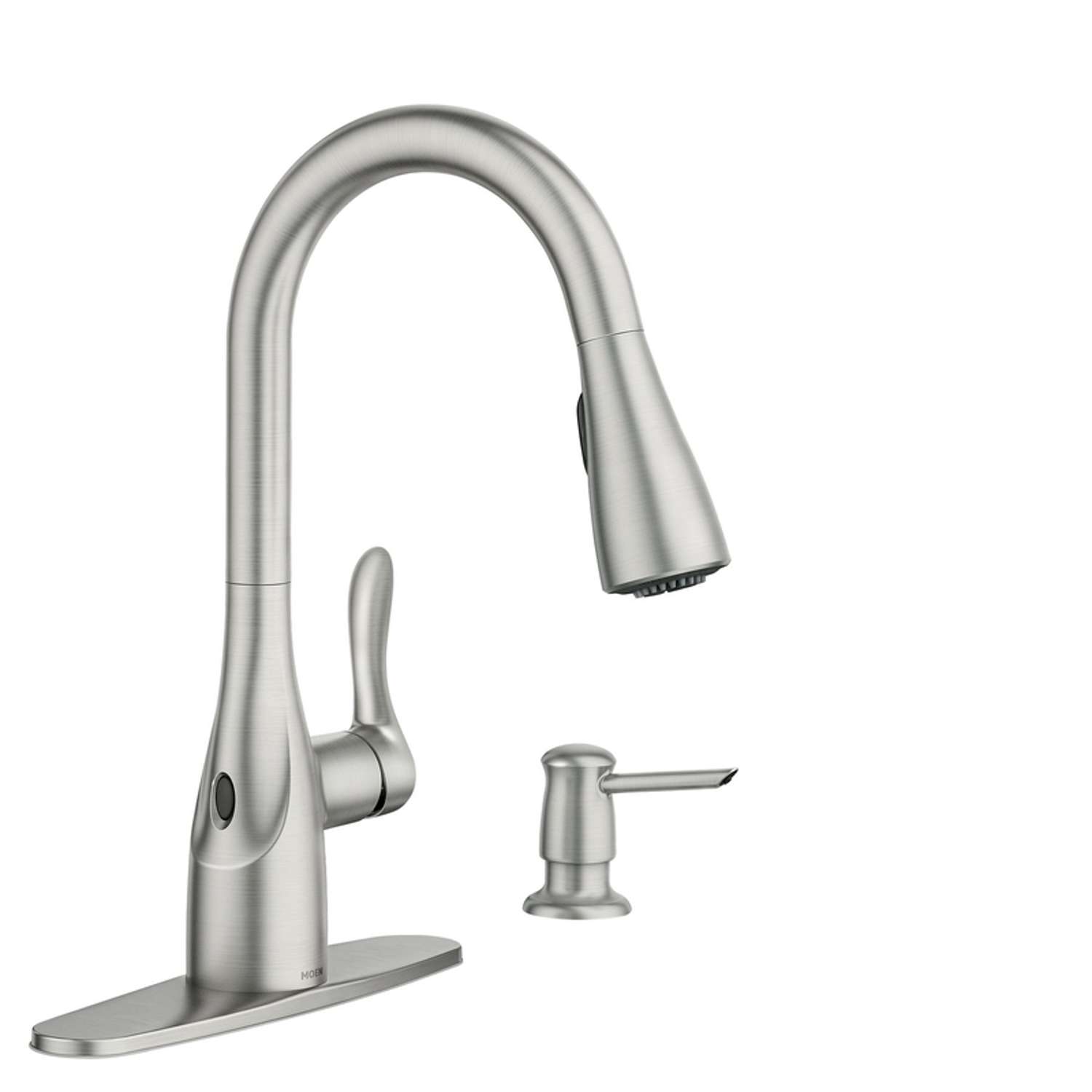 Moen Arlo One Handle Stainless Steel Pulldown Kitchen Faucet with