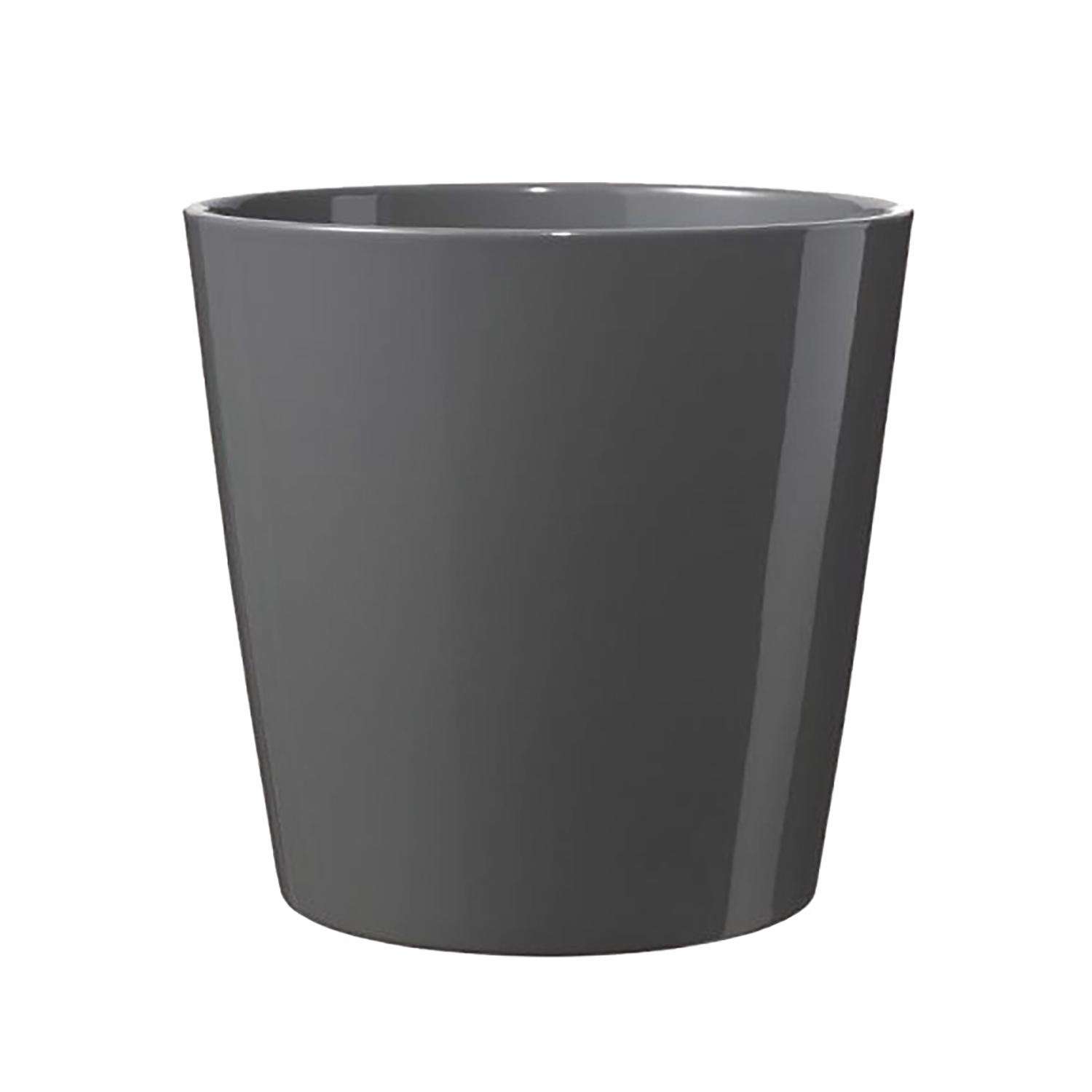SK 5.1 in. H X 5.5 in. D Clay Dallas Ceramic Pot Anthracite Ace Hardware